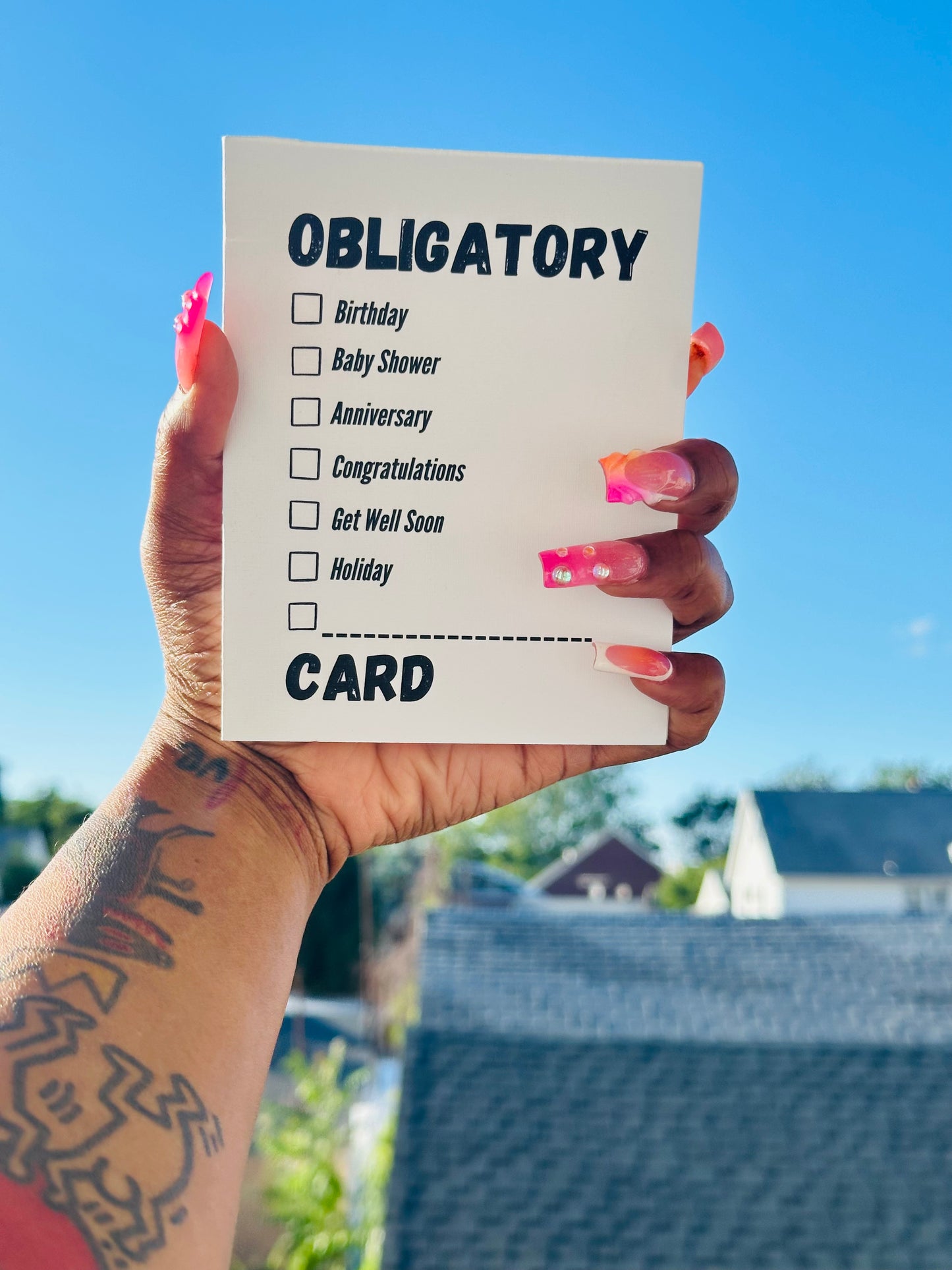 Obligatory Card