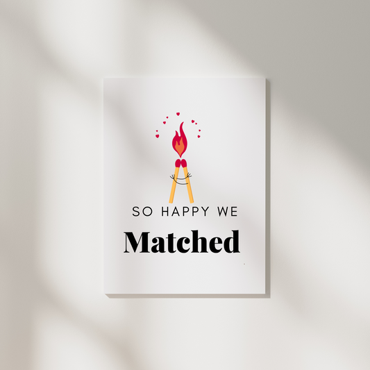 Matched Valentine's Card